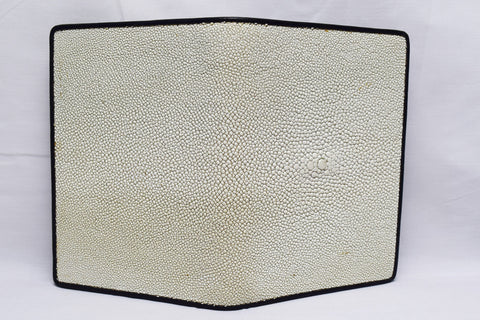 Genuine stingray passport cover color: 'white'