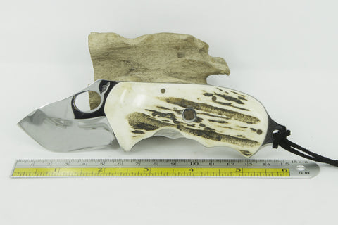 “SMALL AND HANDY” knife deer horn handle