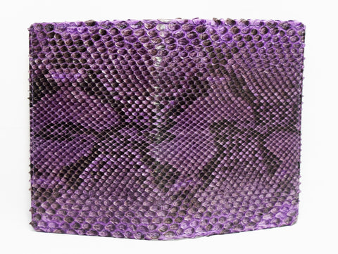 Genuine snake skin passport cover color: 'deep purple'