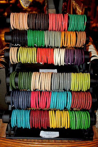 STINGRAY BRACELET "light brown" color with magnetic cuff