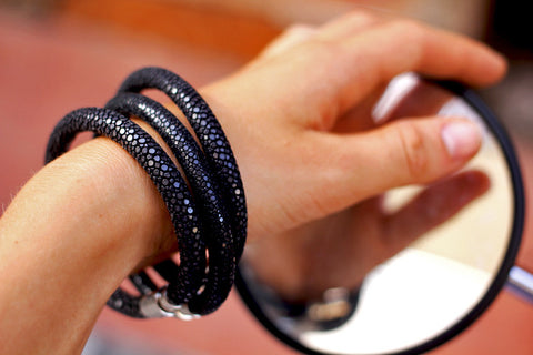 STINGRAY BRACELET with magnetic catch "black"