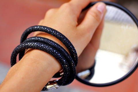 STINGRAY BRACELET with magnetic catch "black"